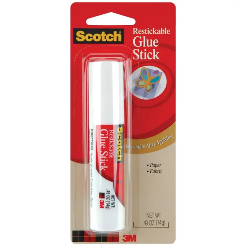0.49-Oz Scotch Repositionable Non-Toxic Glue Stick (6314-Cft) 1