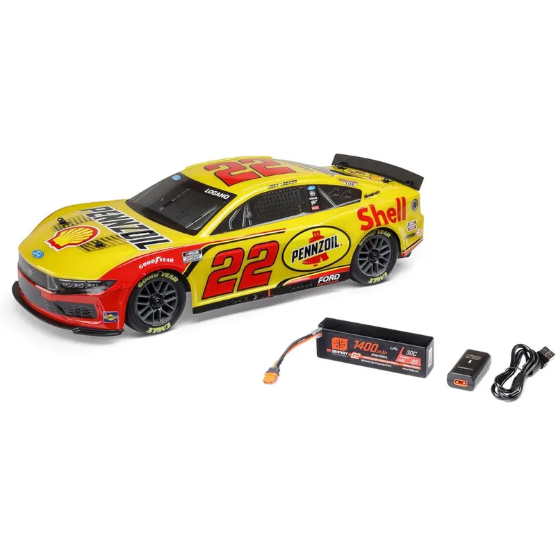 1/12 Nascar Rc Race Car Joey Logano No. 22 Shell 2025 Ford Mustang 1