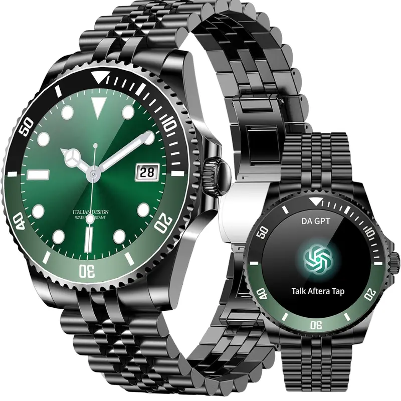 1.19" Amoled Display Da Gpt Smart Watch W/ Bluetooth Calling (2 Colors) 1