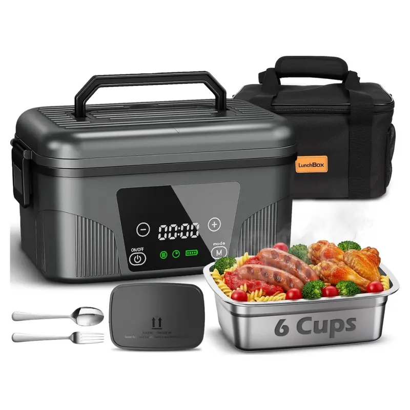 1.5L Portable Cordless Electric Food Warmer Lunch Box 1