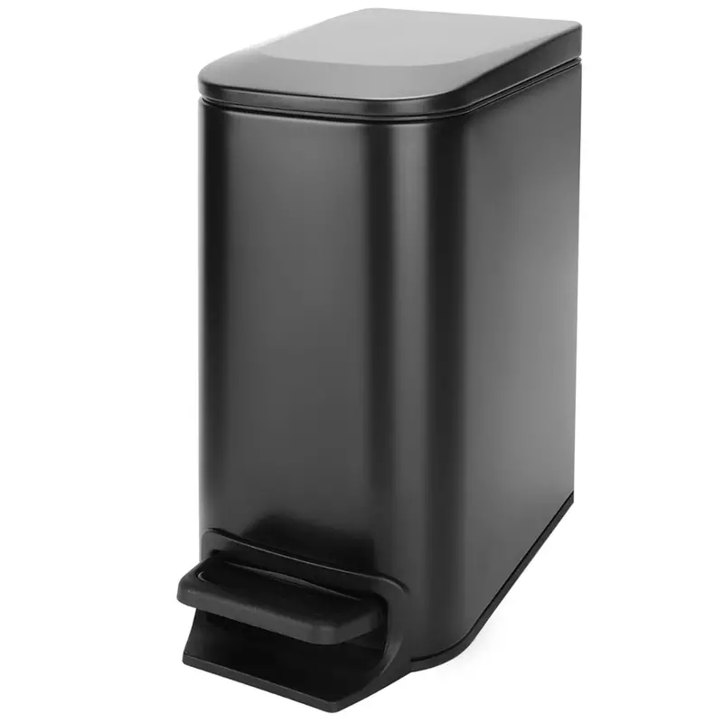 1.6-Gallon Cesun Stainless Steel Trash Can With Soft-Close Lid 1