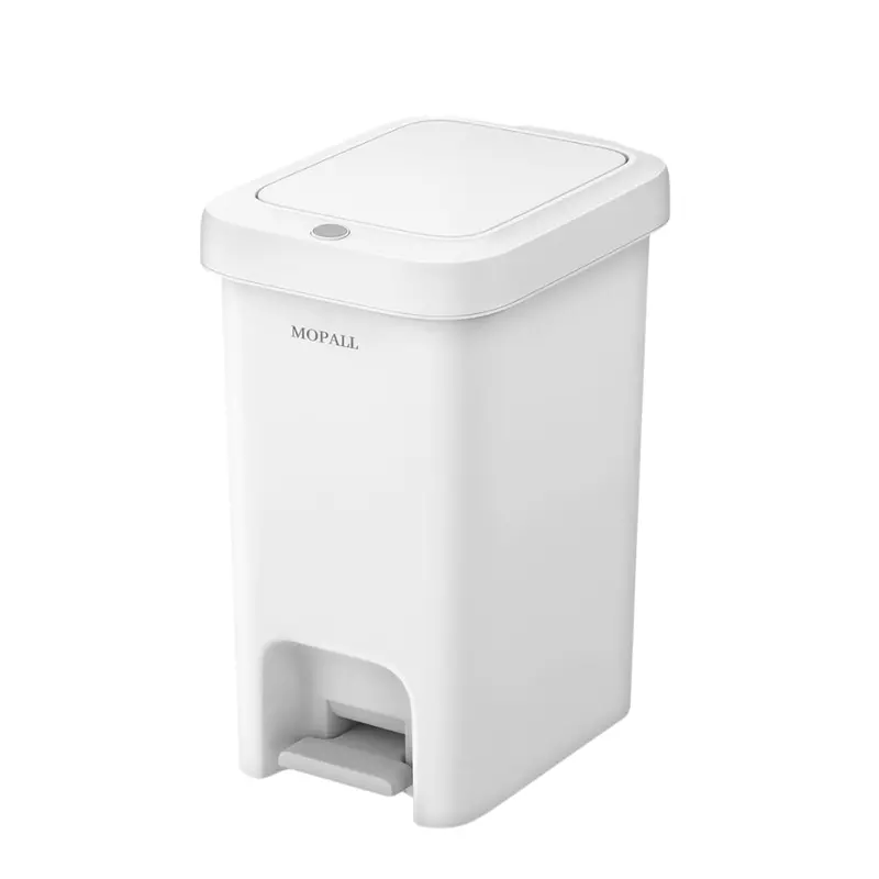 1.9 Gallon Mopall Dual-Way Slim Bathroom Trash Can With Lid 1