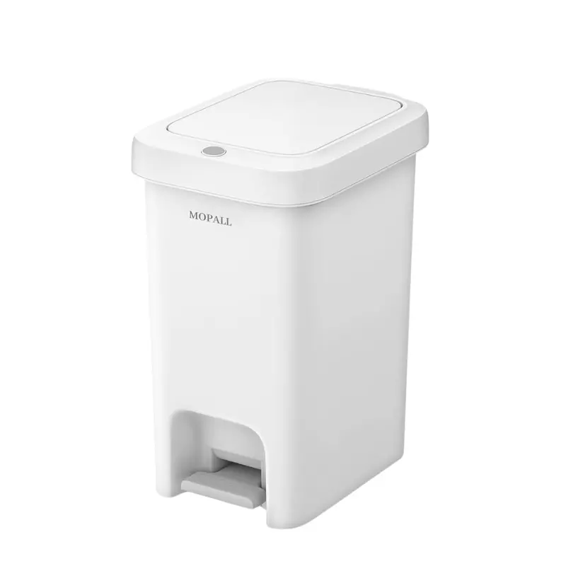 1.9 Gallon Mopall Dual-Way Slim Bathroom Trash Can With Lid 1