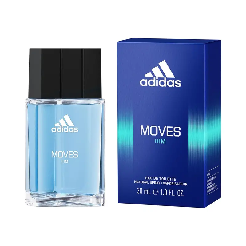 1 Fl Oz Adidas Moves Men's Long Lasting Eau De Toilette Sporty Fragrance 1