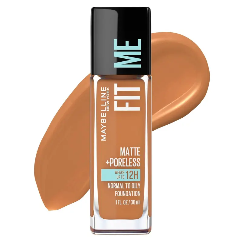1 Fl Oz Maybelline Fit Me Matte + Poreless Liquid Oil-Free Foundation Makeup 1
