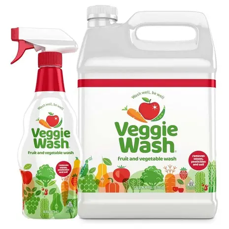 1-Gallon Veggie Wash Fruit & Vegetable Wash With 16Oz Spray 1