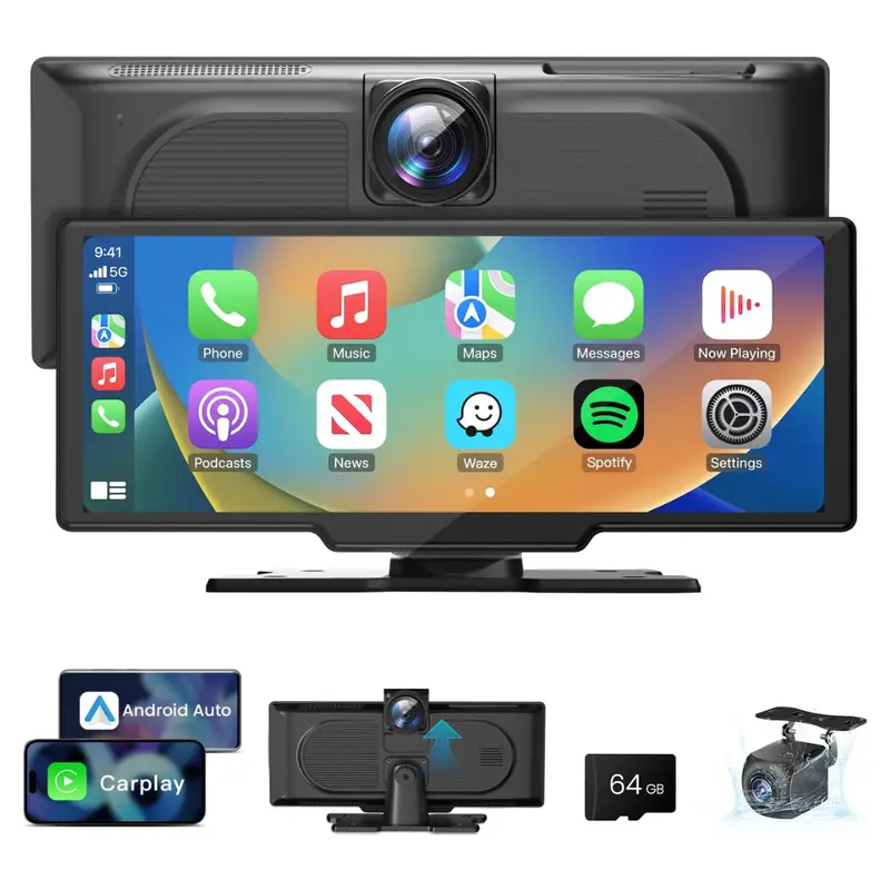 10.26" Wireless Carplay 4K Dash Cam 1