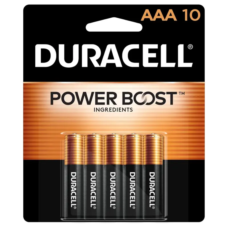 10-Count Duracell Coppertop Aaa Alkaline Batteries W/ Power Boost Ingredients 1