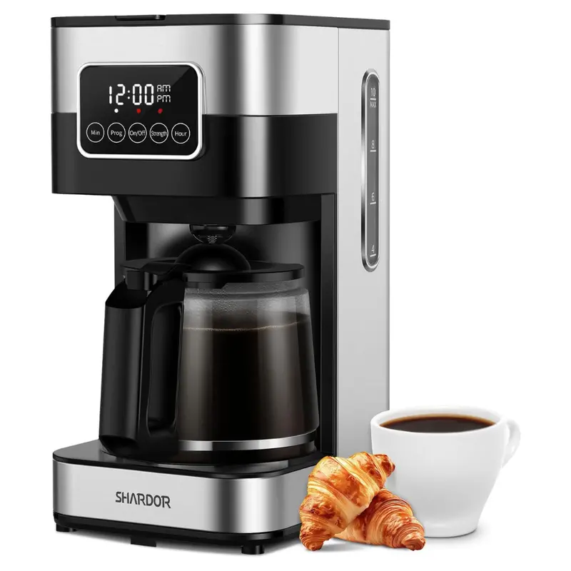 10-Cup Programmable Regular & Strong Brew Drip Coffee Machine 1