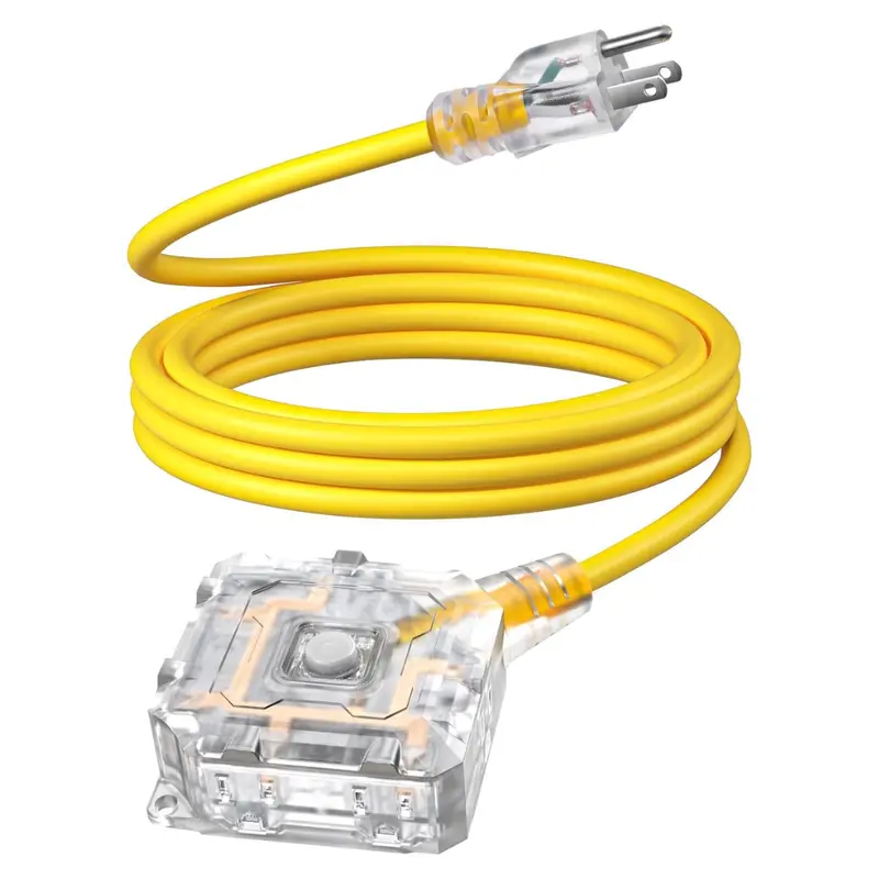 10-Ft 6-Outlet Heavy Duty Outdoor Extension Cord 1