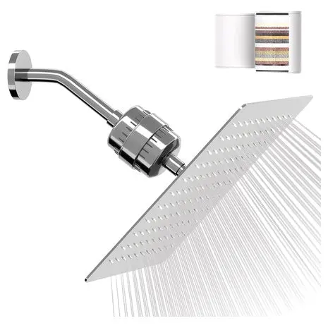 10” High Pressure Filtered Shower Head 1