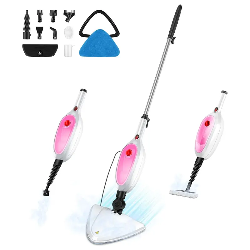 10-In-1 Steam Mop With Detachable Handheld Steamer 1
