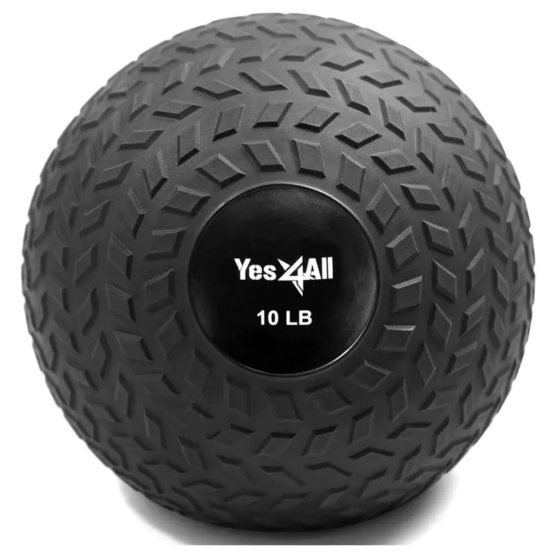 10-Lb Yes4all Durable Pvc Sand Filled Workout Slam Ball 1
