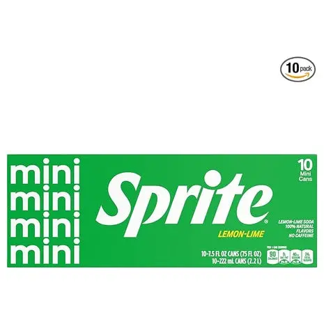 10 Mini Cans Of Sprite 1