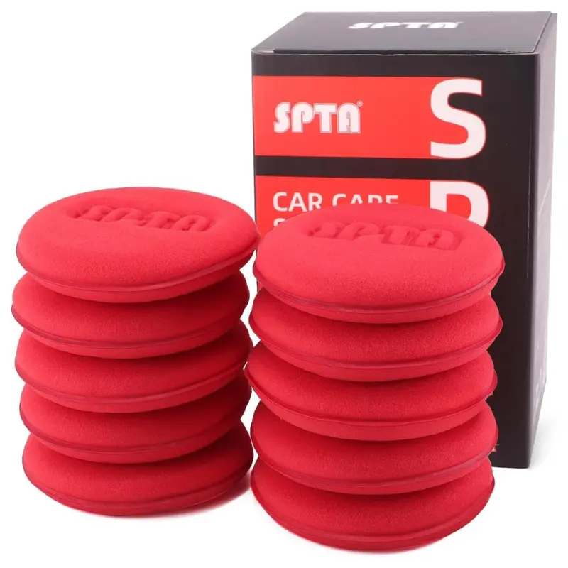 10-Pack 4" Foam Soft Car Detailing Wax Applicator Pads 1