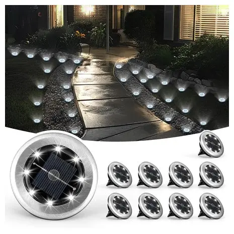 10-Pack Mini Solar Ground Lights 1