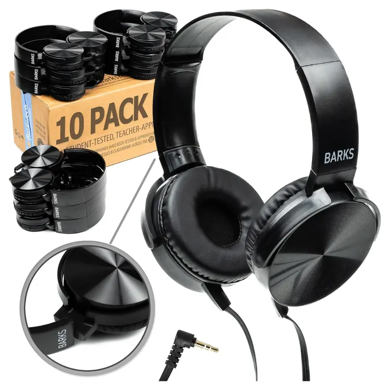 10-Pack On-Ear Premium Bulk Headphones 1