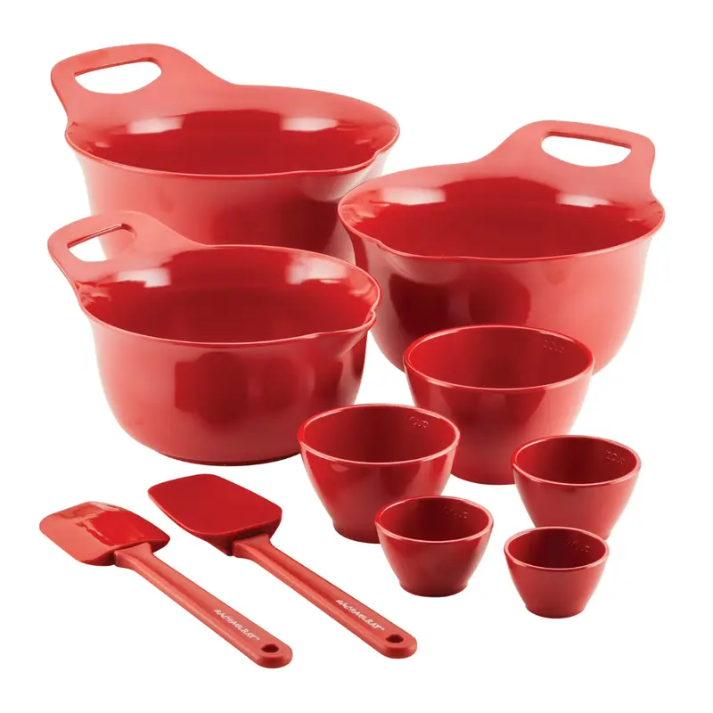 10-Piece Rachael Ray Pantryware Nesting Mixing Bowls & Cup Set 1