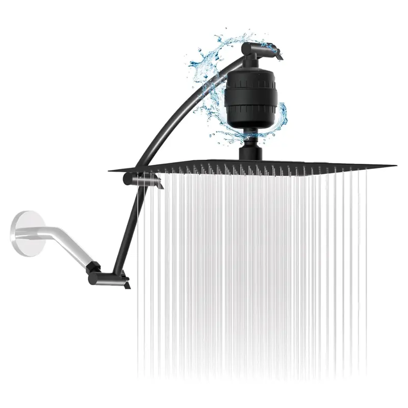 10'' Rain Shower Head With 20-Stage Shower Filter (2 Colors) 1