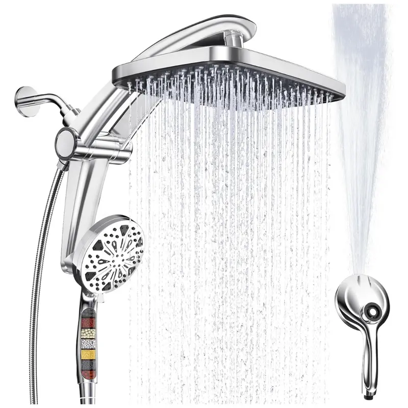 10-Setting High-Pressure Handheld Rain Shower Head 1