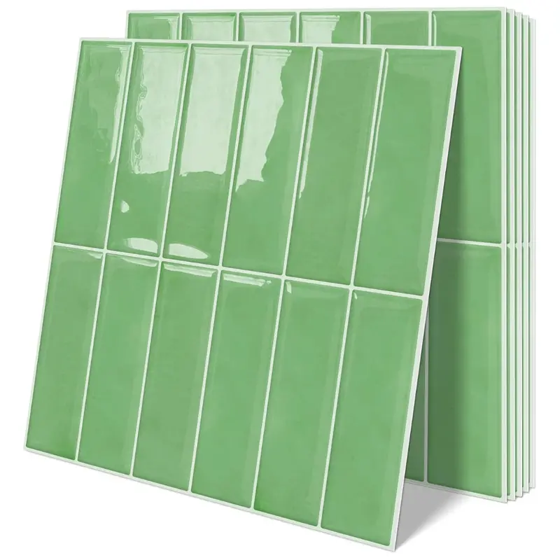 10-Sheet Sage Peel & Stick Backsplash Self Adhesive Wall Tiles 1