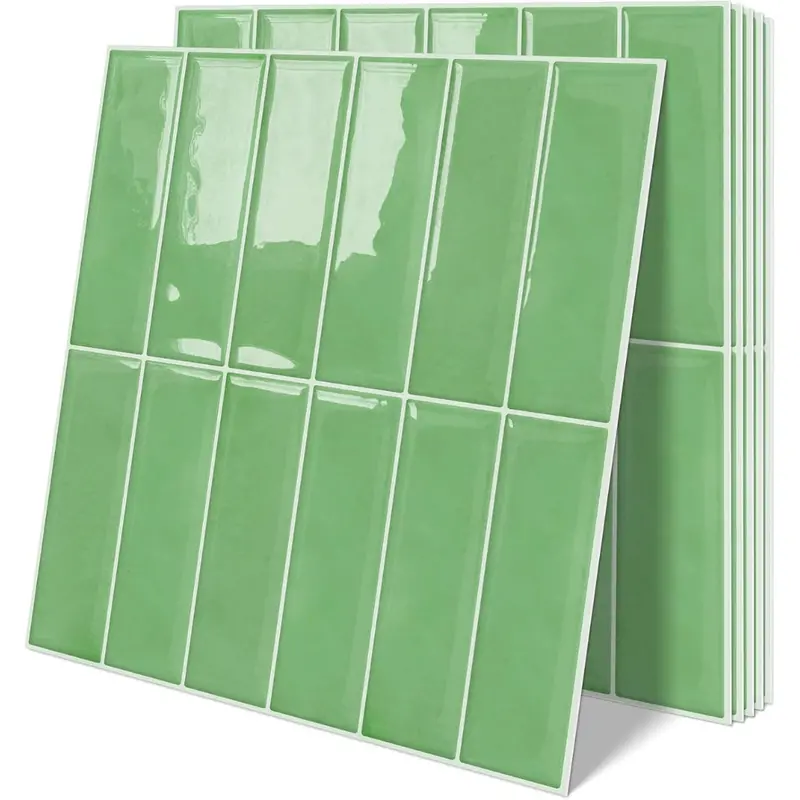 10-Sheet Sage Peel & Stick Backsplash Self Adhesive Wall Tiles 1