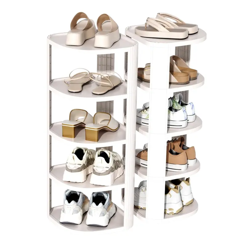 10-Tier Nestorganix Vertical Stackable Space Saving Shoe Rack 1