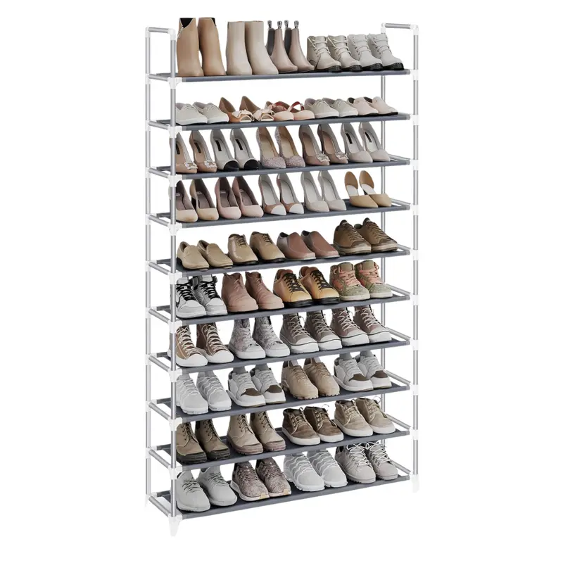 10-Tier Non-Woven Fabric Shoe Storage Rack 1