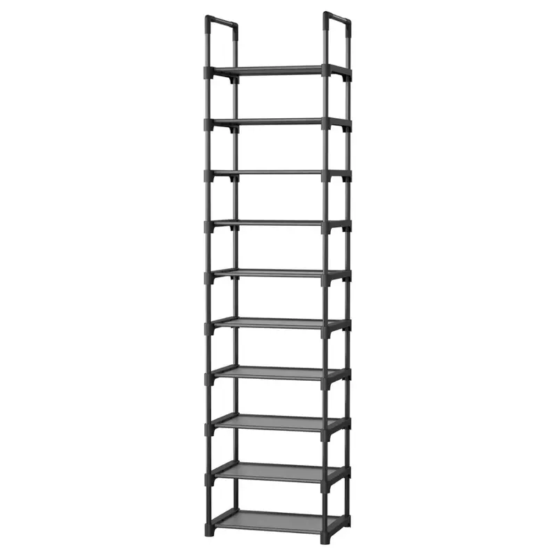 10-Tier Shoe Organizer With Detachable Fabric Shelves 1
