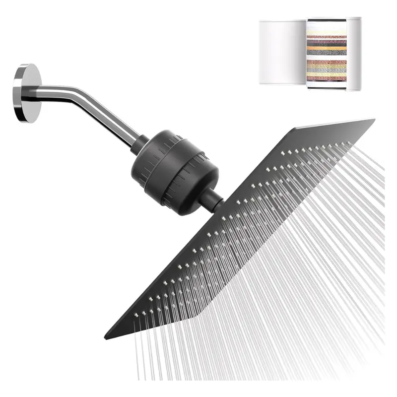 10" Vapralis Filtered Shower Head With 20-Stage Shower Filter 1