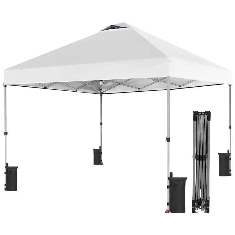 10 X 10 Ft Instant Pop-Up Canopy Tent With Rolling Bag 1