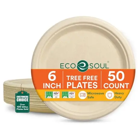 100 6" Heavy Duty Paper Plates 1