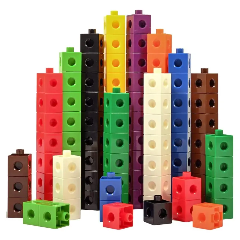 100-Count Edxeducation Math Manipulatives Linking Cubes 1
