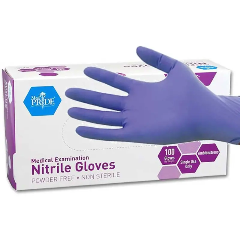 100-Count Medpride Powder-Free Medium Nitrile Exam Gloves 1