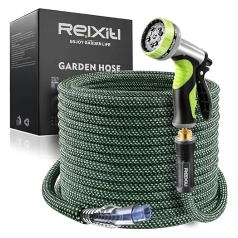 100-Feet Relxitl Flexible Garden Hose With 10 Function Sprayer 1