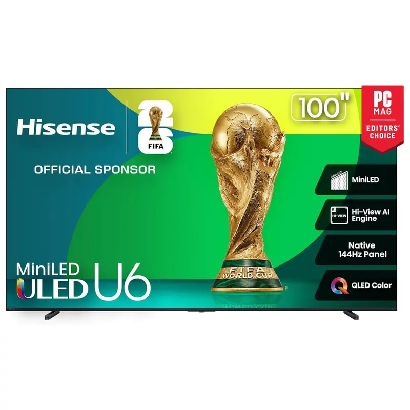 100" Hisense Class U6 Series 4K Ultra Hd Smart Led Fire Tv 1