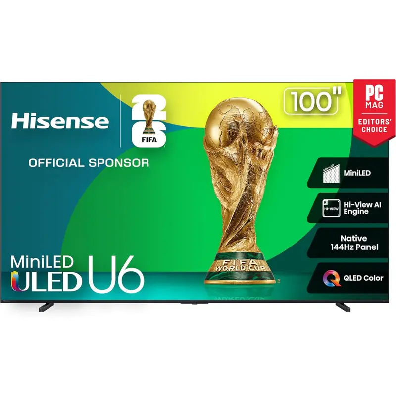 100" Hisense Class U6 Series 4K Ultra Hd Smart Led Fire Tv 1