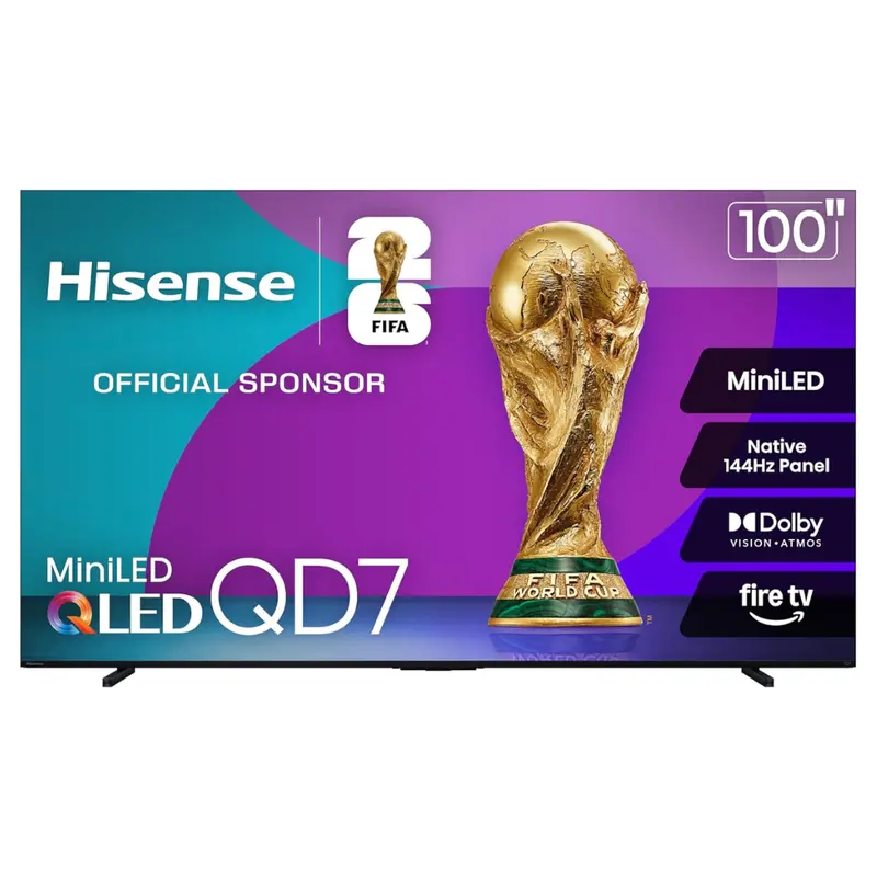 100" Hisense Qd7 Series 4K Ultra Hdr Smart Qled Fire Tv 1