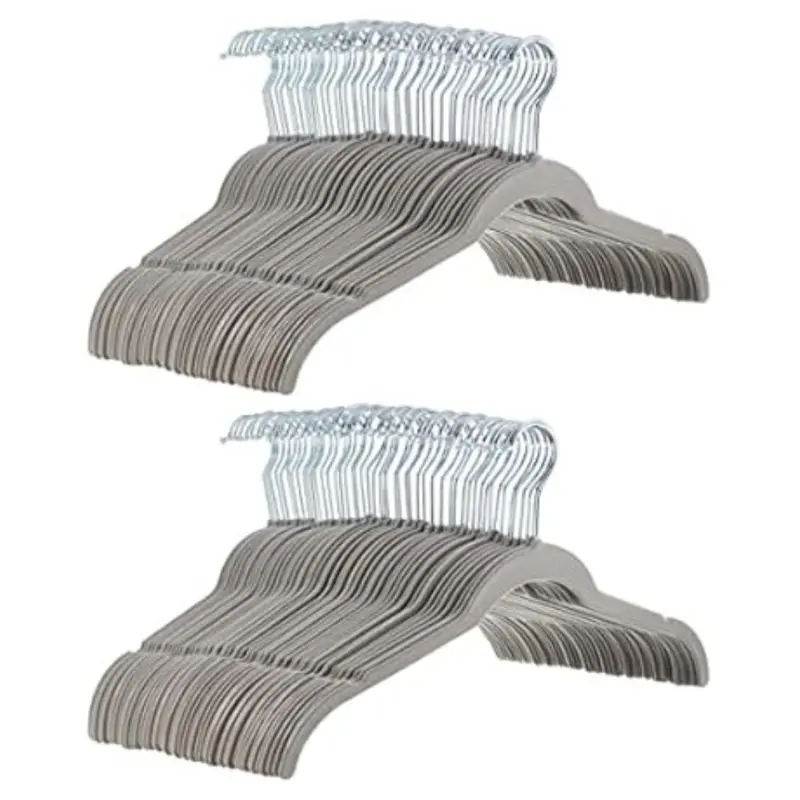 100-Pack Amazon Basics Slim Non-Slip Shirt Clothes Hangers 1