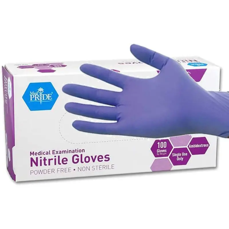 100-Pack Medpride Powder-Free Nitrile Exam Large Gloves 1