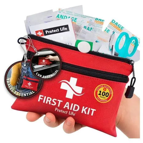100 Piece Protect Life Survival First Aid Kit 1