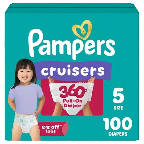 100 Size 5 Pampers Cruisers 360° Diapers 1