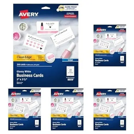 1,000 Avery Business Cards 1