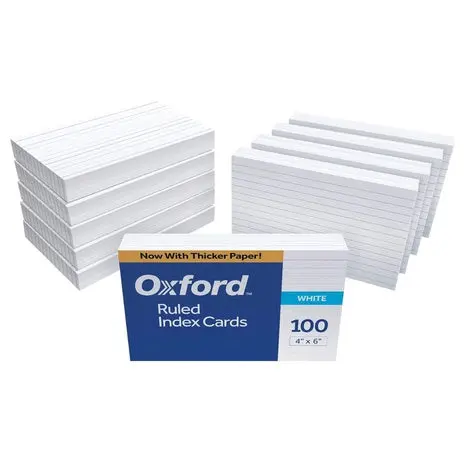 1,000 Oxford 4X6 Index Cards 1