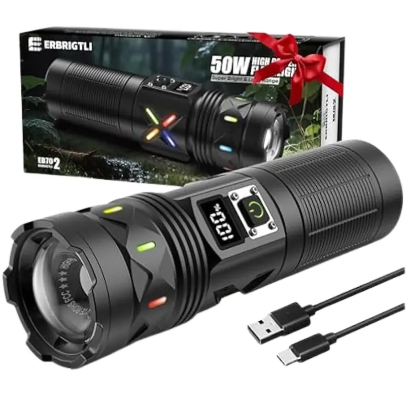 100000 Lumens 3 Modes Super Bright 50W Led Flashlights 1