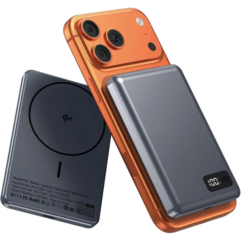 10000Mah Portable 22.5W Wireless Magnetic Power Bank 1