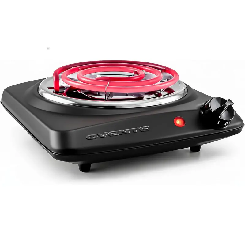 1000W Electric Countertop Single Burner With 6" Coil Hot Plate 1