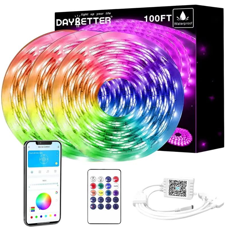 100Ft Daybetter Waterproof 900 Led Color Changing Strip Lights 1