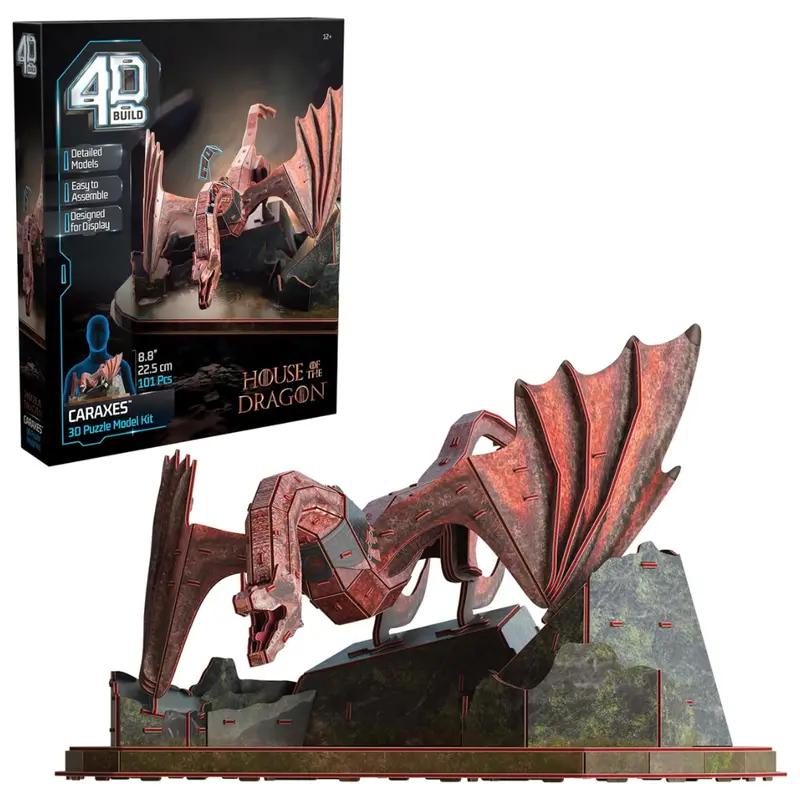 101-Piece 4D Build Caraxes Dragon 3D Puzzle Model Kit 1