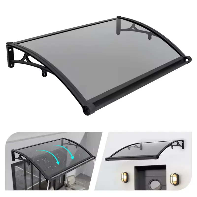 102 X 62 X 15Cm Wall Mount Window Door Awning Canopy 1